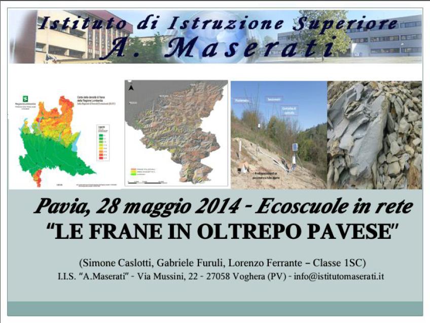 Il fenomeno delle frane nell'Oltrepo Pavese